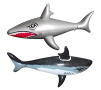 2 pezzi Squalo Gonfiabile,Cavalcabile Squalo,Giocattoli Gonfiabili a Forma di Squalo,Decorazione Gonfiabile Squalo Boa,Ornamento i Regali,Per Bambini Giocattoli Gonfiabili di Animali Marini Toys