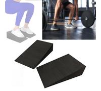 2 pezzi Squat Wedge Block antiscivolo tavola inclinata per allenamento in