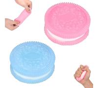 2 pezzi Squishy, Fufu Squishy, Taba Squishy, antistress, taba Squishy, giocattolo antistress, giocattolo ultra morbido per il compleanno e la festa (rosa + blu)