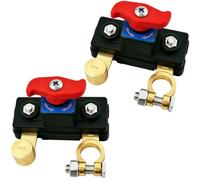 2 Pezzi Staccabatteria Auto 12V-24V in Rame Puro Interruttore