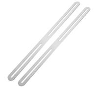 2 Pezzi Staffa Angolare Regolabile in Acciaio Inox | Piastra Argento, Design a Doppio Supporto Angoli Arrotondati, Hardware e Manuale Inclusi
