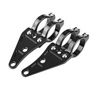 【2 pezzi】 Staffa di montaggio per faro, moto 35mm-41mm Staffa di montaggio nera per faro Testa Morsetti per lampada Supporto Forcella