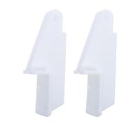 2 Pezzi Staffa di Ricambio per Chiudiporta per Porta Zanzariera | Supporto in Plastica 11, 00x4, 20x3, 80cm, Montaggio Semplice, Rinforzo per Telai in Vetro