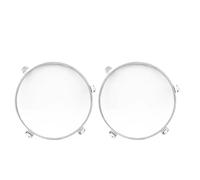 2 pezzi staffa for faro anteriore cromata rotonda, anello di montaggio for faro anteriore for Wrangler JK 2007-2016, accessori for auto