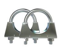 2 Pezzi Staffa Morsetto M10 Tubo Fascetta Ø 58 Mm