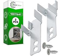 2 Pezzi Staffe di Fissaggio per Lavastoviglie da Incasso con Codice Originale 10011641 per Bosch per Balay per Constructa per Siemens per Neff - ONIX TECH