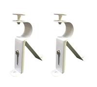 2 pezzi Staffe for aste for tende Ganci for tende Supporti for tende Hardware Supporto universale Adatto for aste for tende da 1 pollice a 1,1 pollici(Black)