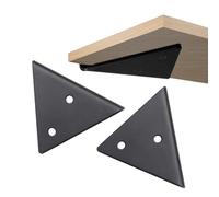 2 Pezzi Staffe for Mensole Nascoste, Triangolo for Scaffalature, Angolo Mobile Invisibile, Supporto for Appendere a Parete, Impalcature for Cucina, Soggiorno, Controsoffitto Esterno(I,85x100mm)