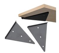 2 Pezzi Staffe for Mensole Nascoste, Triangolo for Scaffalature, Angolo Mobile Invisibile, Supporto for Appendere a Parete, Impalcature for Cucina, Soggiorno, Controsoffitto Esterno(I,170x130mm)