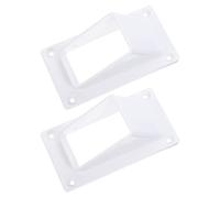 2 Pezzi Staffe per Corrimano Scale in Plastico Bianco