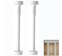 2 Pezzi Staffe Per Lavello Sottopiano, Telescopica Antiribaltamento Per Mobili, Di Tensione In Acciaio Inossidabile, Gambe Di Supporto Per Lavello Regolabili, Pali Di Supporto Per Mobili