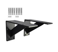 2 Pezzi Staffe per Mensole Pesanti,Carico Massimo 500kg,Supporto a Parete Scaffale,Reggimensole da Muro,Squadrette Angolari, per Cucine Bagni Garage Decorazione Murale (20cm/7.8in)