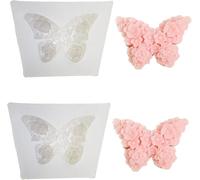 2 Pezzi Stampi in Silicone a Forma di Farfalla Stampi per Colata Stampo Farfalla Farfalla Stampo in Gesso per Colata Portacandele a Farfalla Candele Stampi in Gesso Stampi in Silicone Stampi per