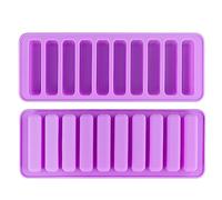 2 Pezzi stampi in silicone per barretta di cioccolato, stampo barrette cereali, stampo silicone rettangolare, 10 cavità, per pane, torta, barretta di cioccolato, barrette di granolo, biscotti