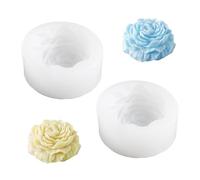 2 Pezzi Stampi in Silicone per Candele Rose Peonia Garofano Stampi per Candele Fai Da Te Stampo in Silicone 3D Fiori per Candele Profumate, Ornamenti, Regali