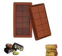2 Pezzi Stampi in Silicone per Cioccolato Stampo in Silicone per Barrette di Cioccolato Riutilizzabili Stampo per Barretta di Cioccolato Stampo Tavoletta Cioccolato，per Fare Il Cioccolato