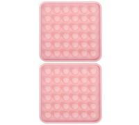 2 Pezzi Stampi per Ghiaccio a Sfera Mini in Silicone con Coperchio | Rosa, Forma Tonda Creativa e Moda, Facile da Sformare, Pulire e Usare con Praticità