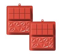 2 Pezzi Stampi Rettangolari in Silicone,Stampi rettangolari per cioccolatini,Teglie per Pane in Silicone,Stampo Rettangolari in Silicone,per caramelle, cioccolatini fai da te, barrette energetiche