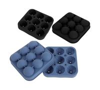 2 Pezzi Stampo Ghiaccio Silicone Calcio 9 Cavità | Riutilizzabile, Facile da Pulire, per Bevande Fredde e Serate Partita, Forma Tondeggiante Compatta