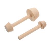 2 pezzi stampo in legno per tartellette beige doppio lato | Per basi uniformi, riduce tempo e fatica, per pasticcerie e cucine di casa, riutilizzabile e durevole