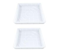 2 Pezzi Stampo in Plastica, Riutilizzabile Bianco | Demolizione Rapida, Linee Regolari, per Sentieri Personalizzati in Cortile e Balcone, Risparmio di Posa