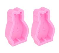2 Pezzi Stampo in Silicone Orsetto Simpatico Orsetto in Silicone, Stampo per Torte in Silicone a Forma di Stampo per Torta Fondente per Cottura Fai da Te, Fare Caramelle, Stampi