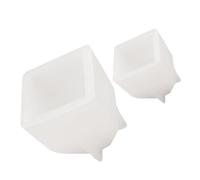 2 Pezzi Stampo in Silicone per Colata, Forma Unica Bianca | Superficie Liscia e Antiaderente, Leggero e Preciso, per Sapone Fuso, Gesso e Creazioni Artistiche
