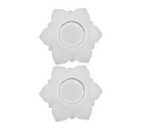 2 Pezzi Stampo in Silicone per Portacandele a Loto, Bianco | Superficie Liscia, Facile da Sformare, per Bricolage e Creazioni Manuali, Adatto a Amanti Artigiani