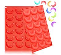 2 Pezzi Stampo per Cioccolato a Forma di Luna in Silicone, Stampo per Tavoletta di Cioccolato Profonda, Perfetto per Dolci Artigianali, Cioccolatini e Decorazioni di Torte