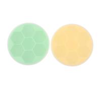 2 Pezzi Stampo per Ghiaccio a Nido D’ape 7 Scomparti in Silicone | Coperchio, Fondo Morbido e Spesso, Facile da Sformare, per Bar e Feste, Verde Giallo Colore Casuale
