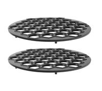 2 Pezzi Stampo per Ravioli Nero in Lega di Alluminio da 37 Fori | Piastra Rotonda con Impugnatura in Metallo Ergonomica, Porzioni Uniformi, per Tortellini e Mini Empanadas
