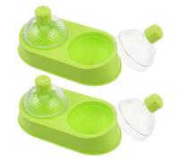 2 Pezzi Stampo per Sfere di Ghiaccio Rotonde, Silicone | Cocktail e Whisky, Uso in Congelatore Domestico, Effetto Cristallino, Verde