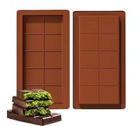 2 pezzi stampo per tablet al cioccolato,stampo al cioccolato,stampo in silicone per tablet di cioccolato,stampo per cioccolatini a 10 griglie per torte di cioccolato fai da te