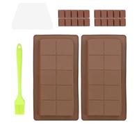 2 Pezzi Stampo Per Tavoletta Di Cioccolato In Silicone, Stampo Per Tavoletta Di Cioccolato Profondo, Senza BPA, Chocolate Moulds Silicone Mold per Dolci e Decorazioni di Torte