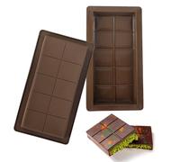 2 pezzi Stampo Per Tavoletta Di Cioccolato Profondo, Tampi Per Cioccolato In Silicone, Stampo Per Cioccolato, Stampi Per Barrette Di Cioccolato Ripiene, Stampo in silicone per cioccolatini profondi