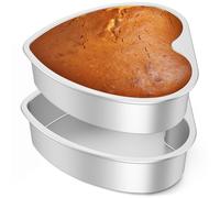 2 Pezzi Stampo Per Torta A Forma Di Cuore 10 Pollici In Lega Di Alluminio