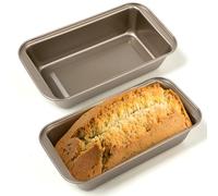 2 Pezzi Stampo Plumcake - 26×13×5cm Teglia per pane in acciaio al carbonio antiaderente - stampo in cassetta - ideali per cuocere pane, torte, toast e altri dolci, facili da pulire e durevoli