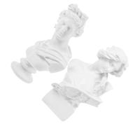 2 pezzi statuetta greca scultura in resina busto greco statua decorazione