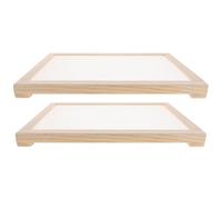 2 Pezzi Stendino a Rete Impilabile per Erbe Aromatiche, Frutta e Tè | Struttura in Plastica e Legno, Pannelli Rimovibili, per Appartamenti e Giardinaggio Indoor