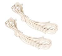 2 pezzi stoppino in cotone resistente al calore per lampade a olio - 1m x 4mm, stoppino di ricambio per lampade a paraffina, include il porta stoppino e lo stoppino intrecciato per lampade