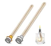 2 Pezzi Stoppino Lampada Catalitica,Lampada per Oli Profumati Stoppino Bruciatore Catalitico Diffusore Aromaterapia,per Bruciatore Diffusore Aromaterapia Decorazione (Oro 18 mm e argento 14.6 mm)