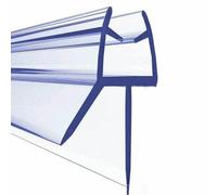 2 pezzi Striscia di tenuta per porta doccia in PVC da 4-6 mm, striscia di tenuta inferiore per porta in vetro, strisce di bloccaggio dell'acqua da 50 cm a 12 mm