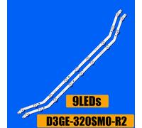 2 pezzi striscia LED 9 led per TV da 32 '' D3GE-320SM0-R2 D3GE-320SM0-R1 2013SVS32 DF320AGH-R3 UN32H4353 UA32EH4005 LM41-00001R