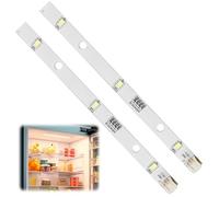 2 pezzi Striscia Luce Led per frigorifero Rongsheng/Hisense, Lampadina LED bianca fredda con E349766 MDDZ-162A 1629348 DC12V 2W 12V, 16cm x 1cm i efficienza energetica F]