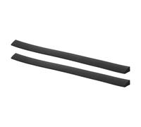 2 Pezzi Striscia Soglia in Silicone 50cm Barriera Acqua | Installazione Autoadesiva, Superficie Antiscivolo, Design Elegante Bianco e Nero, Protezione Balconi e Cucine