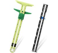 2 Pezzi Strumento di Misurazione del Cucito Calibro Scorrevole, 5 in 1 Righello Calibro per Cucito Misurazione Strumento Righello Trapuntato in Tessuto per Maglieria Cucitura Artigianale