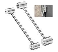 2 Pezzi Strumento di Regolazione della Cerniera, Facile da Usare, Chiave di Regolazione della Cerniera della Porta, Applicazioni Versatili, per Cerniere su Porte Tagliafuoco (argentos)