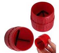 2 Pezzi Strumento di Sbavatura per Tubi, Alesatore Universale per Tubi da 5mm e 38 mm, Alesatore Interno e Esterno per Tubi in Rame, Alesatore in PETG e Tubo in Acrilico