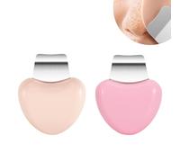 2 Pezzi Strumento per la Punti Neri Rimozione,Strumento Raschietto per la Pulizia Della Pelle,Rimuovi Punti Neri Viso,Strumento per la Pulizia Profonda del Viso per Donne e Uomini (Beige,Rosa)