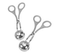 2 Pezzi Strumento per Polpette di Carne con Manici, Acciaio Inox